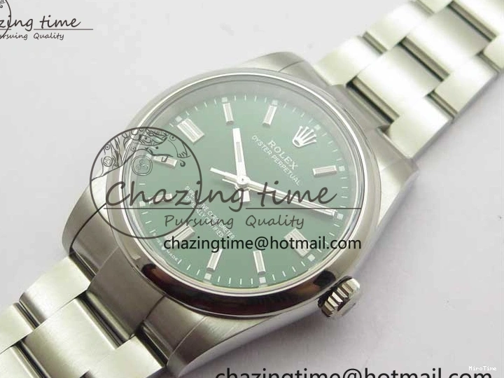 MiroTime 0209 Snug Oyster Perpetual 36mm 126000 BP Best Edition Green Dial on SS Bracelet 2648